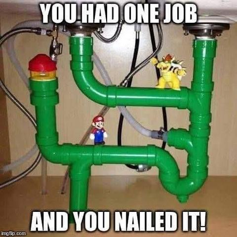 #RandomPic #TheTruthOfLife #Mario #Plumbing