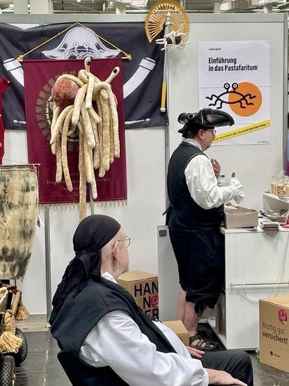 Bilder von Spaghetti-Monster-Stand auf dem Kirchentag in Hannover