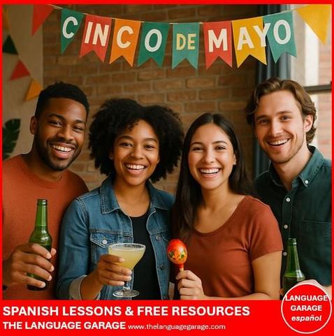 Learn about the Mexican roots and American embrace of Cinco de Mayo, image of a group of smiling people celebrating the holiday