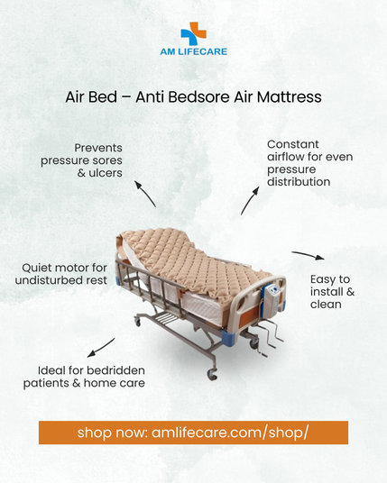 Air Bed – Anti Bedsore Air Mattress for Patient Comfort | Long bed rest shouldn’t mean discomfort.

The Anti-Bedsore Air Bed is specially designed for patients who need extended rest. It evenly distributes pressure, prevents bedsores, and ensures peaceful sleep—all with quiet, efficient airflow technology.

Perfect for: Bedridden patients, post-surgery care, home caregivers, hospitals
🛍️ Provide the comfort they deserve: https://amlifecare.com/product/air-bed/

#AMLifeCare #AirBed #BedsorePrevention #PatientCare #HomeHealthcare #HealthAtHome #HomeHealthcare #HealthcareProducts #PersonalHealth #HomeHealthMonitoring