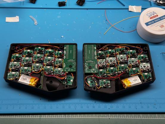 Keyboard soldered