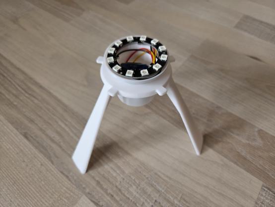 this is the lamp stand and I added a cylinder to hold the esp and the led ring