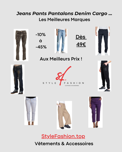 pantalon jean pant cargo denim trousers 
