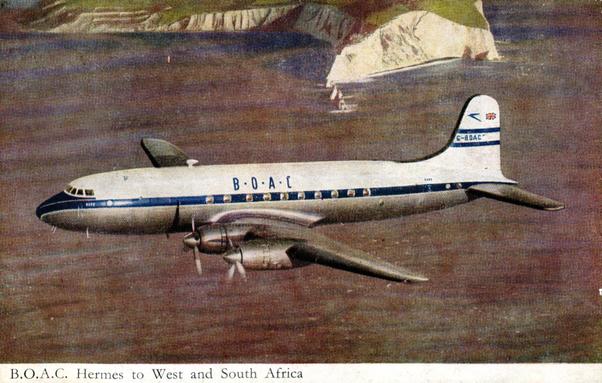 B.O.A.C. Hermes to West  and South Africa