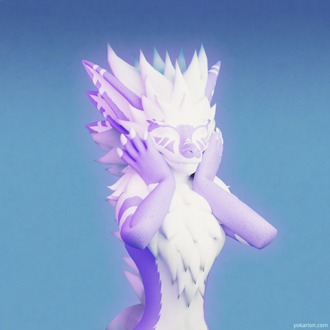 Soft and fluffy dragon