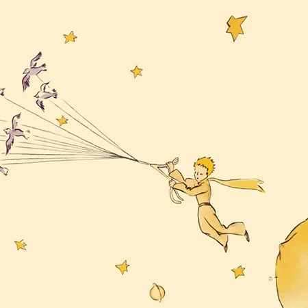little prince flying (from Saint Exupery book)