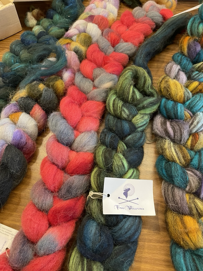Bunte Wollstränge