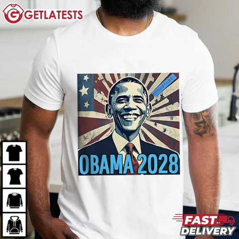 Obama 2028 United States Presidential Election T-Shirt
