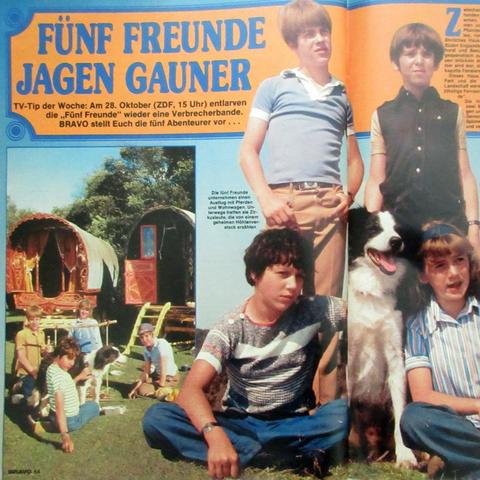 Artikel "Fünf Freunde jagen Gauner" in BRAVO Nr. 44/78, 26.10.1978, S. 64-65