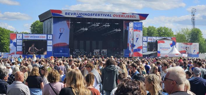 Main stage at VE day in Zwolle