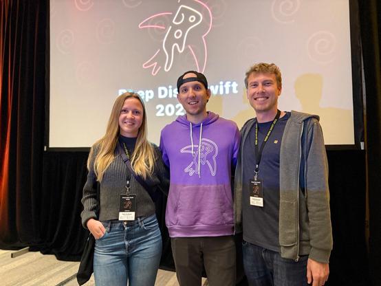 Photo of me, Josh, and Kai

Thanks to James White for capturing this very candid moment! 🙃