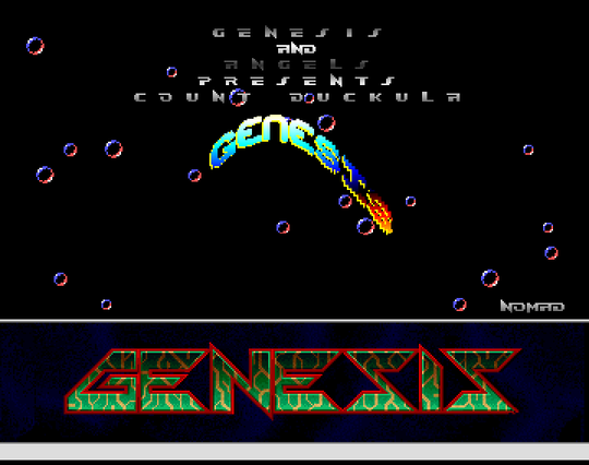 Screenshot of "Count Duckula" - Crack: Angels & Genesis - Published by Alternative on Commodore Amiga (1990)