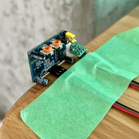 The two sensor tapes on my desk to compare their performance.