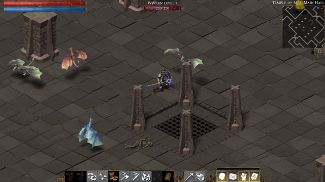 Flare screenshot showing different elemental wyverns.