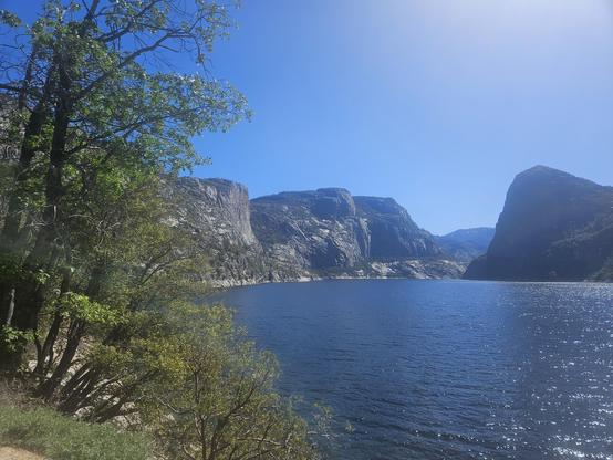 Mirror Lake in Yosemite National Park. Incredible view of the lake and mountains surrounding it.
