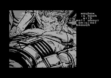 Screenshot of "Roll-About" - Crack: Mayhem - Published by Andrew Hickie on Commodore 64 (1995)