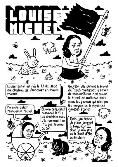 Bédé de 4 pages sur la vie de louise michel de qualité professionnelle