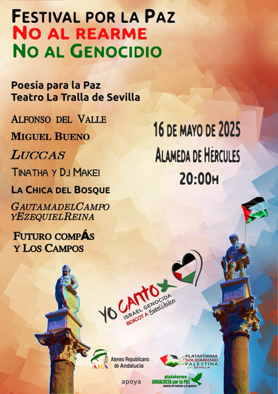 Cartel del evento con los invitados 