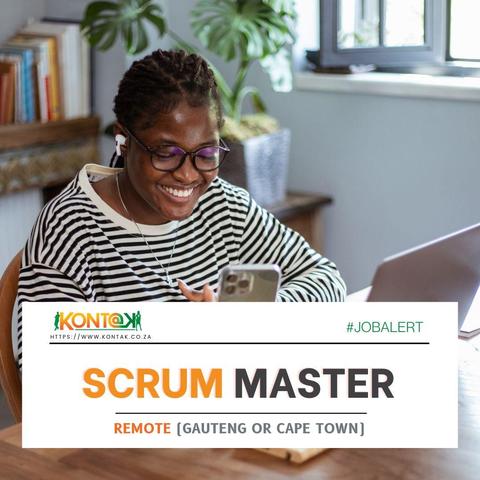 Scrum Master (JB5307) at Kontak Recruitment - Remote (Gauteng or Cape Town) 
