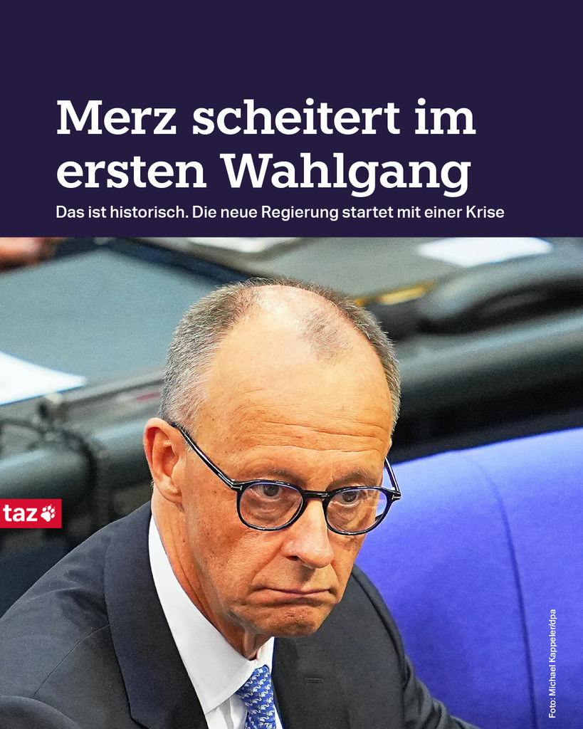 Merz scheitert im ersten Wahlgang Das ist historisch. Die neue Regierung startet mit einer Krise Merz scheitert im ersten Wahlgang Das ist historisch. Die neue Regierung startet mit einer Krise