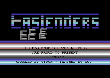 Screenshot of "I-Xera" - Crack: Eastenders Cracking Crew - Trainer: +1 - Published by The Power House on Commodore 64 (1987)