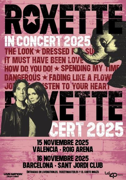 ROXETTE regresa con conciertos en España