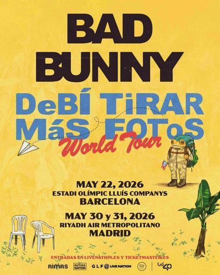 Gira Mundial de Bad Bunny: DeBí Tirar MáS FOToS World Tour