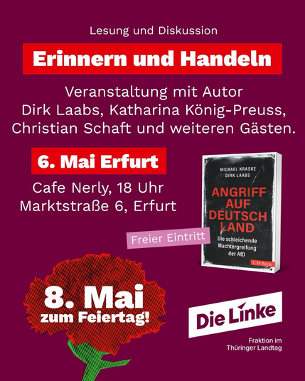Veranstaltungsankündigung für Erfurt, heute 18:00 Uhr im Café Nerly 