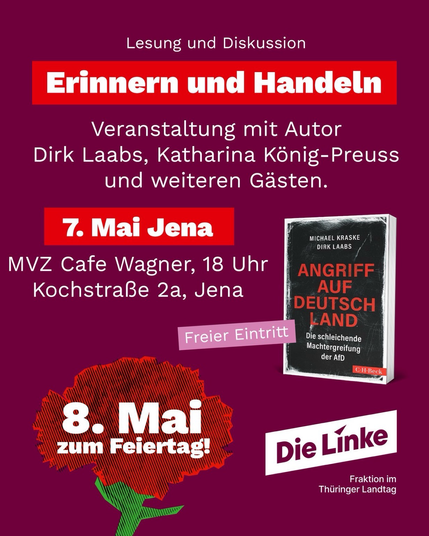 Veranstaltungsankündigung für Jena, morgen 18:00 Uhr im Café Wagner 