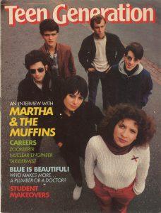 Martha and the Muffins band on Teen Generation cover