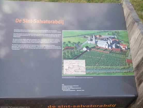 informatiebord Sint Salvatorabdij