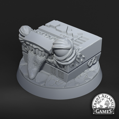 Unpainted miniature of an NES as a mimic