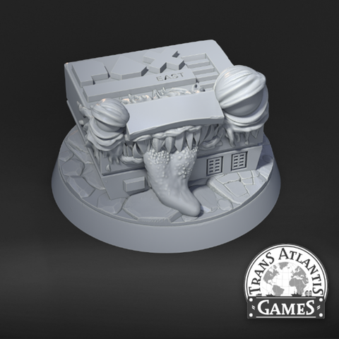 Unpainted miniature of an NES as a mimic