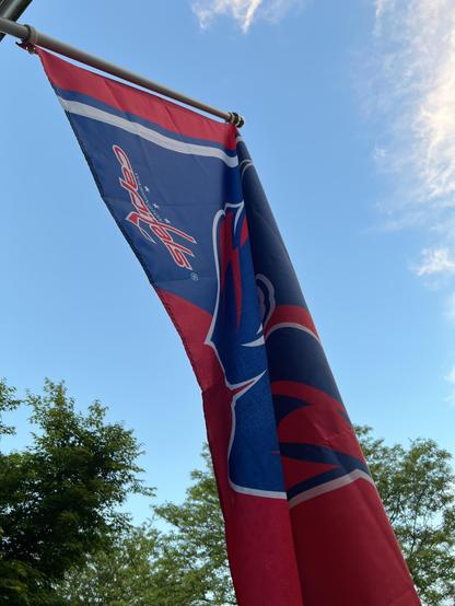 Capitals Flag flying against a blue sky