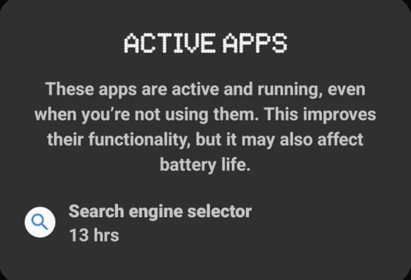 Is your Android battery draining fast? 🔋 The Search Engine Selector app could be the hidden culprit! Learn how to stop it running in the background and instantly boost battery life with this quick fix👇 #AndroidTips #BatteryLife