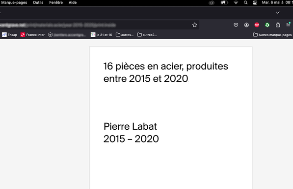 Une sorte de catalogue…