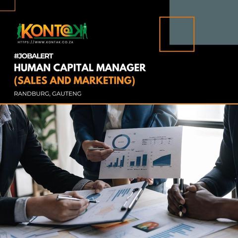 Human Capital Manager (Sales & Marketing) (JB5313) at Kontak Recruitment in Randburg, Gauteng