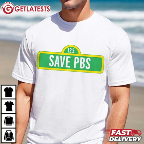 Save PBS Pro Public Television Educational TV T-Shirt
