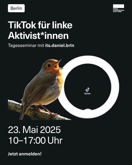 Sharepic mit den Veranstaltungsdaten (als Text auf der verlinkten Webseite). 