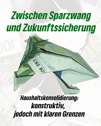 Geldschein gefaltet als geknickte Kröte - im Hindergrund Geldscheine mit Brandlöchern