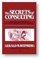 laws of trust: The cover of Jerry Weinberg's book "The Secrets of Consulting"