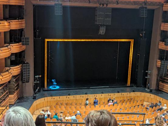 A stage set up ready for the show