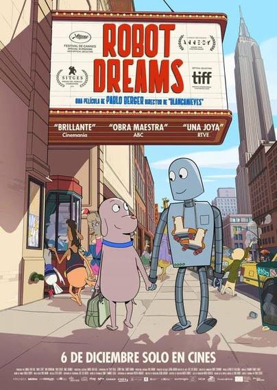 imagen de la película "robot dreams"