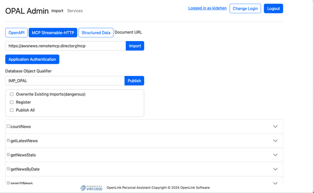 Looking up MCP Server provided operations (tools)