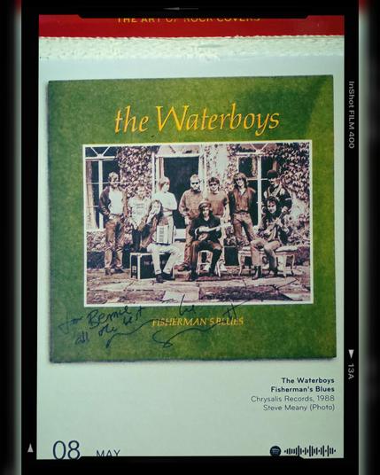 Abreißtageskalender von seltmann mit dem Kalenderblatt des Vinyl-Covers der LP "Fisherman's Blues" (1988) von The Waterboys