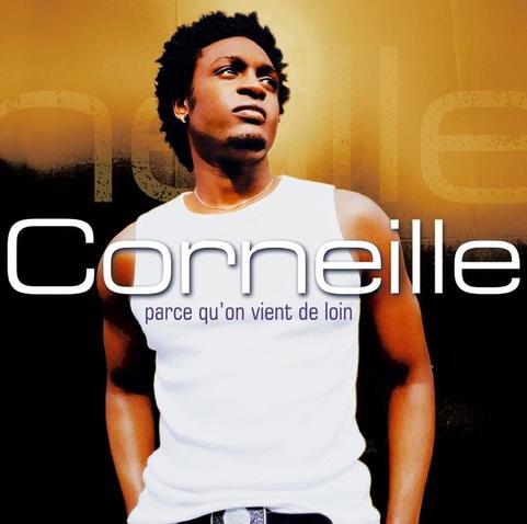 An image of the cover of the record album 'Parce qu'on vient de loin' by Corneille