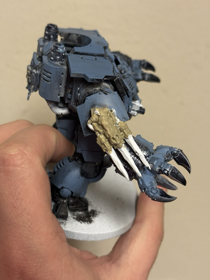 WIP Space Wolves Brutalis Dreadnought side 1