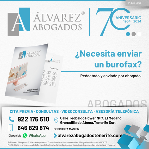 ¿Necesita enviar un burofax? Tramitación por internet al mejor precio, cómodamente sin desplazamientos. Redactado y enviado por abogado. Contáctenos sin compromiso.
https://alvarezabogadostenerife.com/2023/09/redaccion-y-envio-de-burofax-por-abogado/ 

#alvarezabogados #abogadostenerife #tenerifelegal #derechotenerife #legal #derecho #abogados #Tenerife #burofax 

