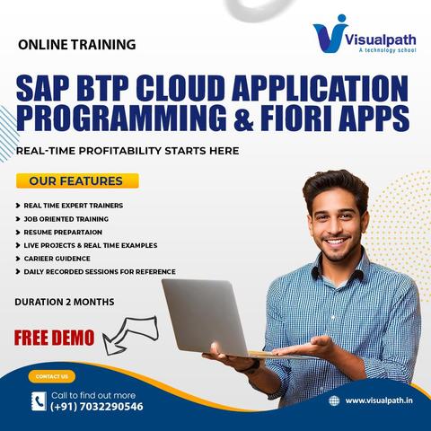 Visualpath is leading the Best SAP BTP Cloud Application Programming Online Training, guided by industry experts with hands-on, real-time projects to build practical knowledge and interview skills. Daily recorded sessions are provided for easy reference.
👉Our #SAPBTPCAP Training in India is in high global demand, including the USA, UK, Canada, and Australia. Learn from experienced professionals and elevate your #SAPCareers.
📲Call: +91-7032290546
📩WhatsApp: https://wa.me/c/917032290546  
🌐Visit: https://www.visualpath.in/sap-btp-cap-fiori-training.html 

#sapcloud #sapcloudplatform #sapbtp #cloudcomputing #course #softwaredeveloper #education #jobs #careers #onlinetraining #software #learnfromhome #it #clouds #sapapplications #SAPSolutions #SAPIntegration #SAPInnovation #SAPBusinessOne #saphanacloud #sapcloudapps 