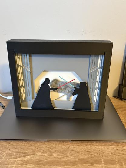 Star Wars Duel on Death Star Shadow Box